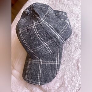 Gray Flannel White Plaid Hat Cap Strap Buckle Lea. Tee Da Brand Summer Outfit